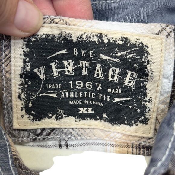 BKE WESTERN BUTTON / PEARL SNAP UP xl - Picture 3 of 14